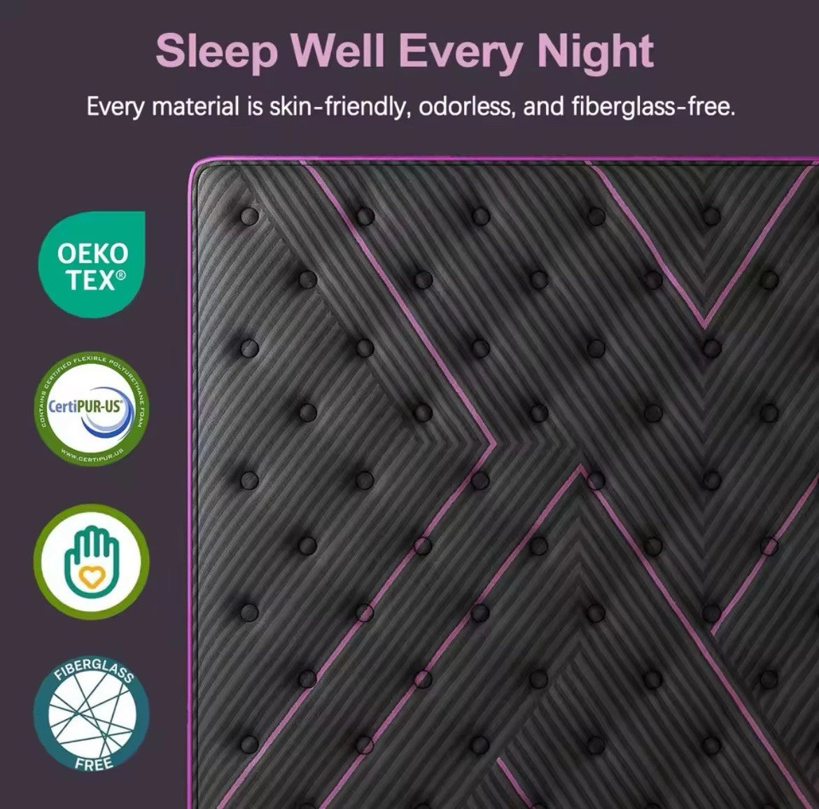 14" Medium-Firm Hybrid Mattress with