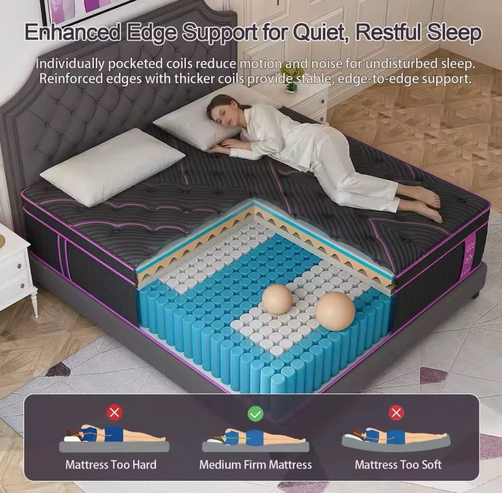 14" Medium-Firm Hybrid Mattress with
