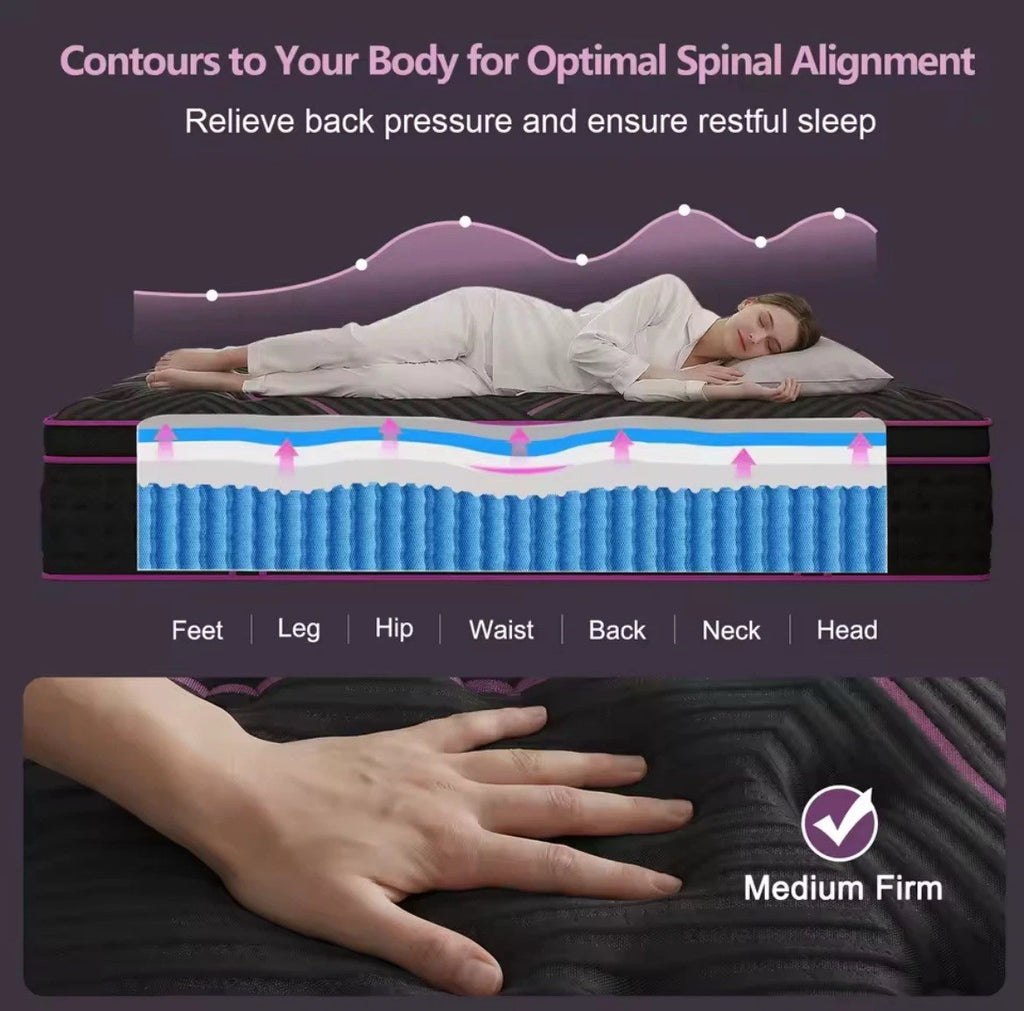 14" Medium-Firm Hybrid Mattress with